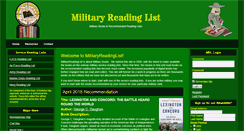 Desktop Screenshot of militaryreadinglist.com